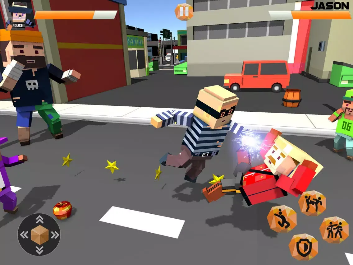 Blocky Police VS Street Gangs iPad  Ekran Görüntüleri