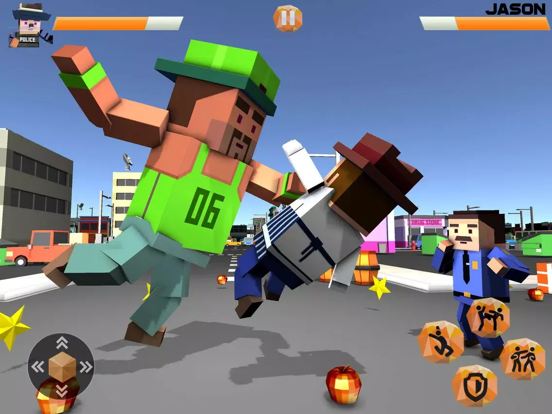 Blocky Police VS Street Gangs iPad  Ekran Görüntüleri