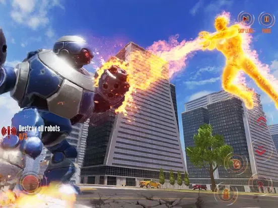 Captures d'écran de Flying Fire Captain Hero Game iPad 