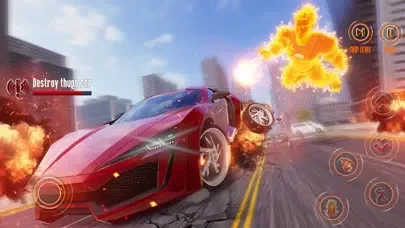 Captures d'écran de Flying Fire Captain Hero Game