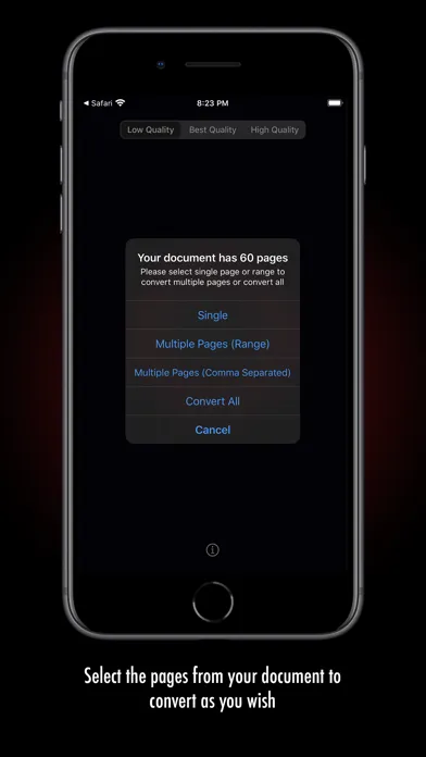 Captures d'écran de PDF to Image.