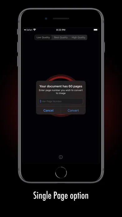 Captures d'écran de PDF to Image.