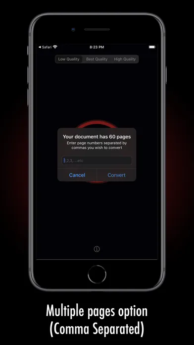 Captures d'écran de PDF to Image.