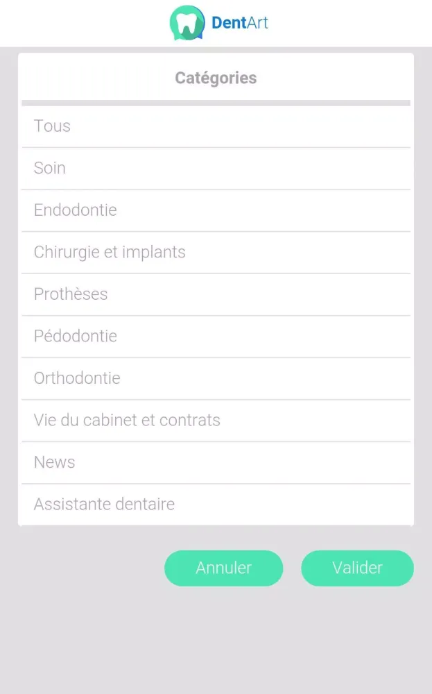 Captures d'écran de DentArt