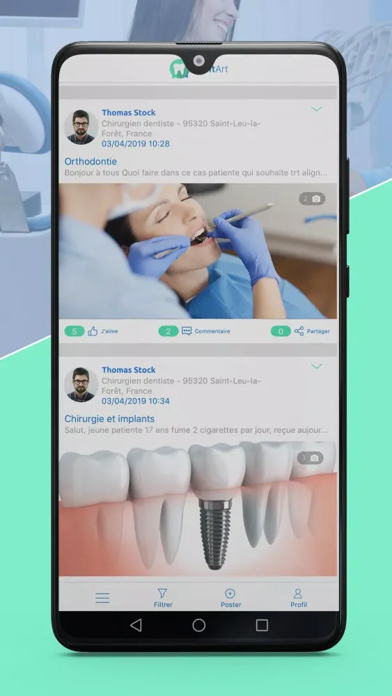Captures d'écran de DentArt