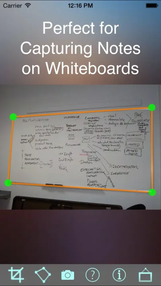 Zrzuty ekranu CaptureBoardPro: Scan Whiteboard, Business cards, receipts and more.