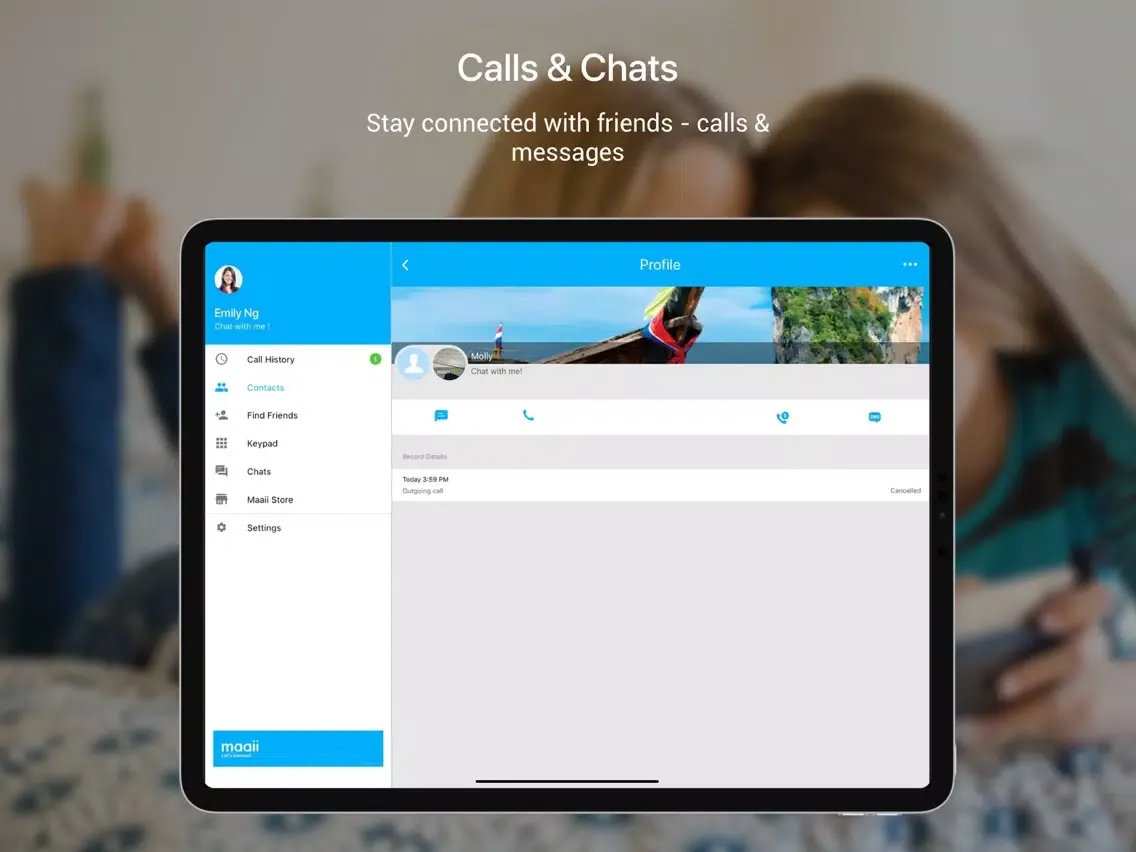 Maaii: Calls & Messages iPad  Screenshots