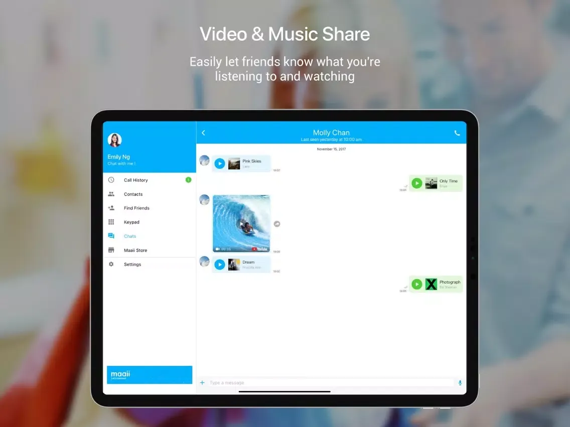 Maaii: Calls & Messages iPad  Screenshots