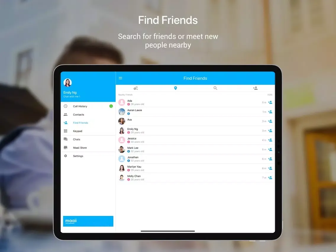 Maaii: Calls & Messages iPad  Screenshots