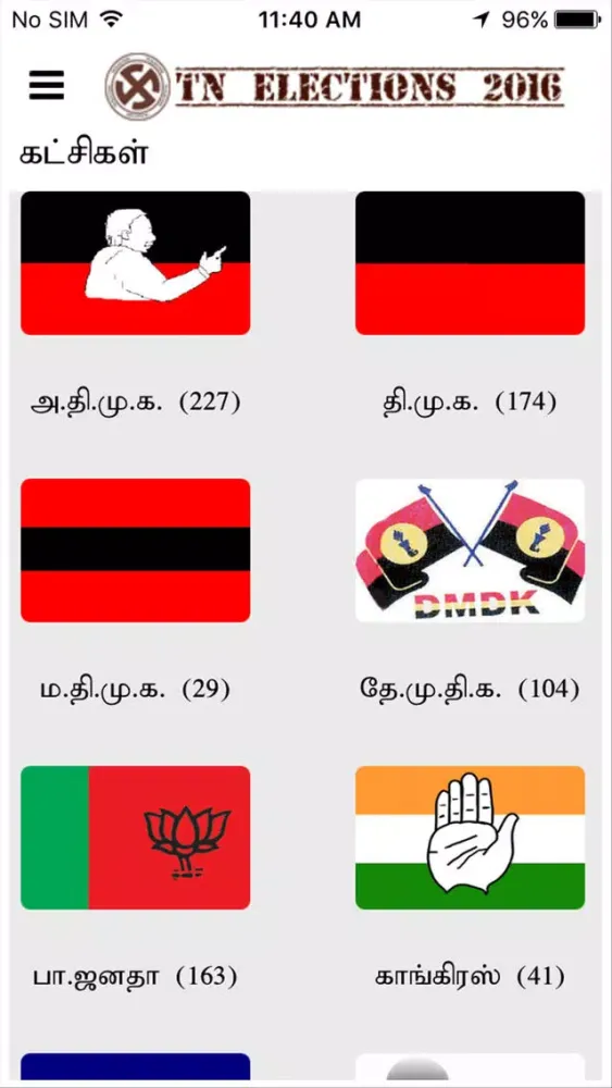 TN Elections 2016 Screenshots
