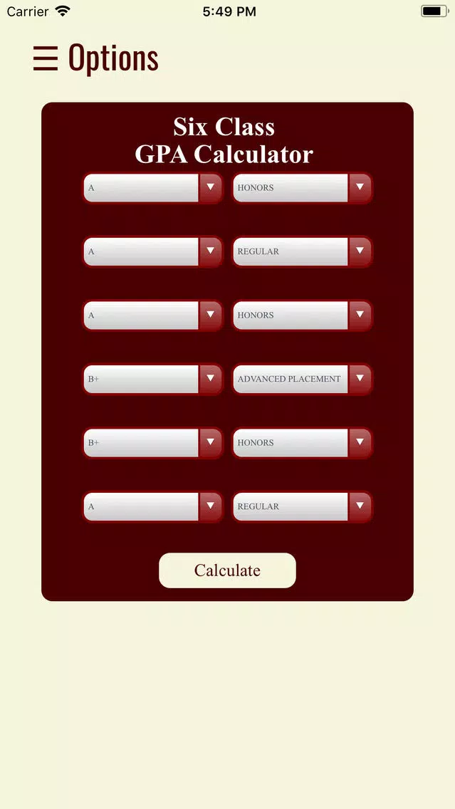 Fordham Prep GPA Calculator应用截图