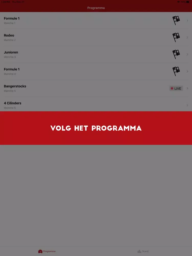 Tangkapan skrin Mab Club Texel iPad 