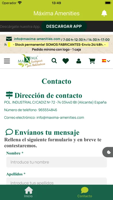Capturas de tela do Máxima Amenities