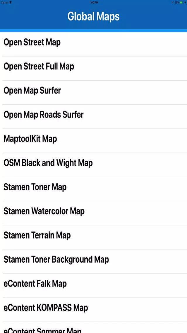 Tangkapan layar Global Maps All in one map MGR