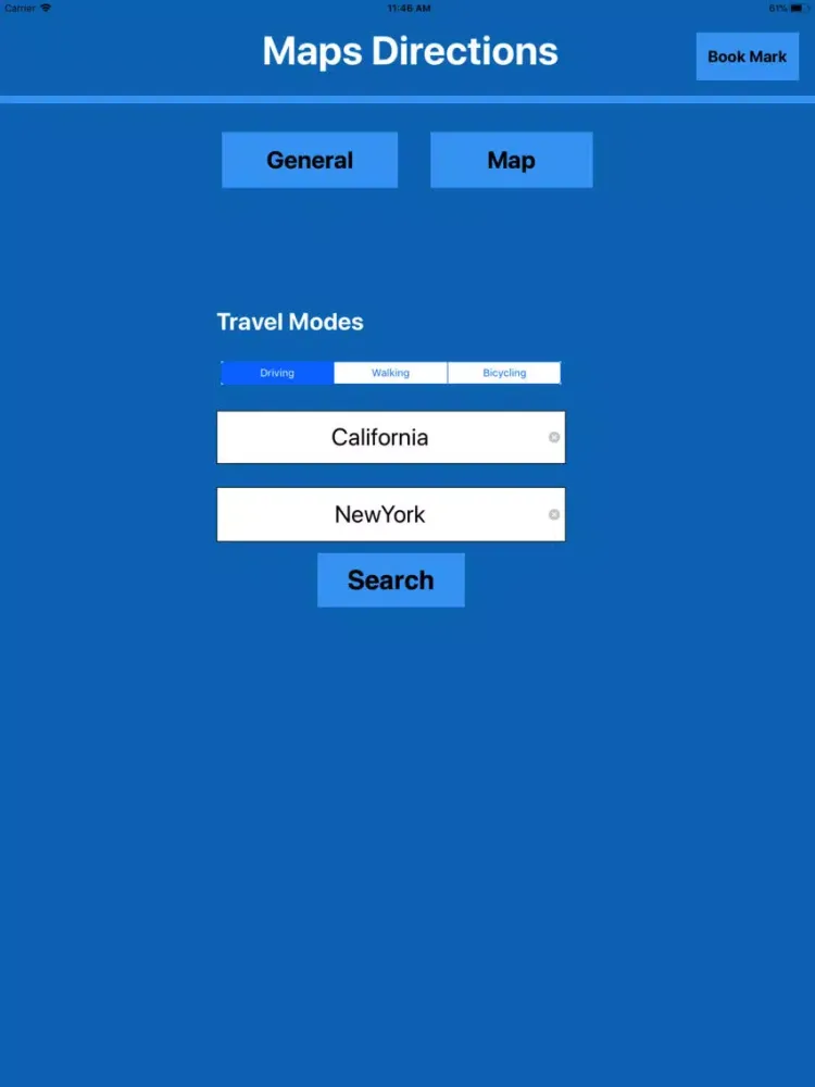 Directions & Map Navigator MGR iPad  Screenshots