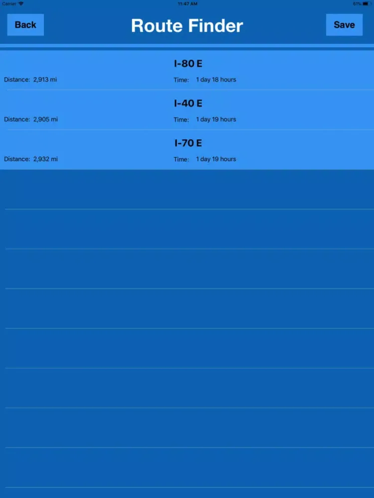 Directions & Map Navigator MGR iPad  Screenshots