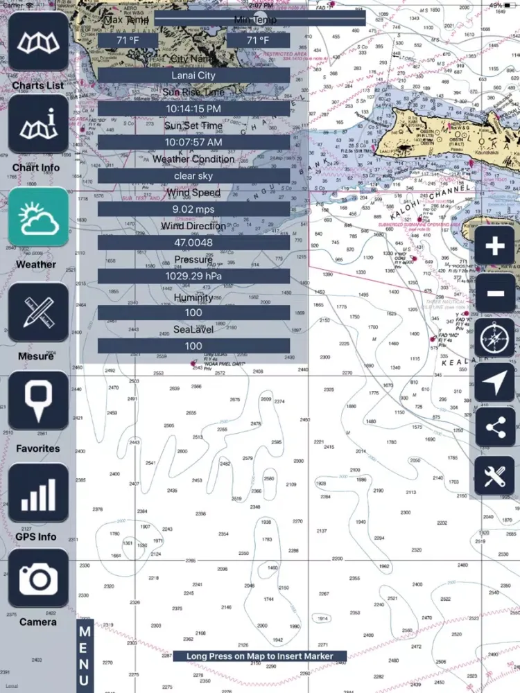 Zrzuty ekranu Hawaii Raster Maps iPad 