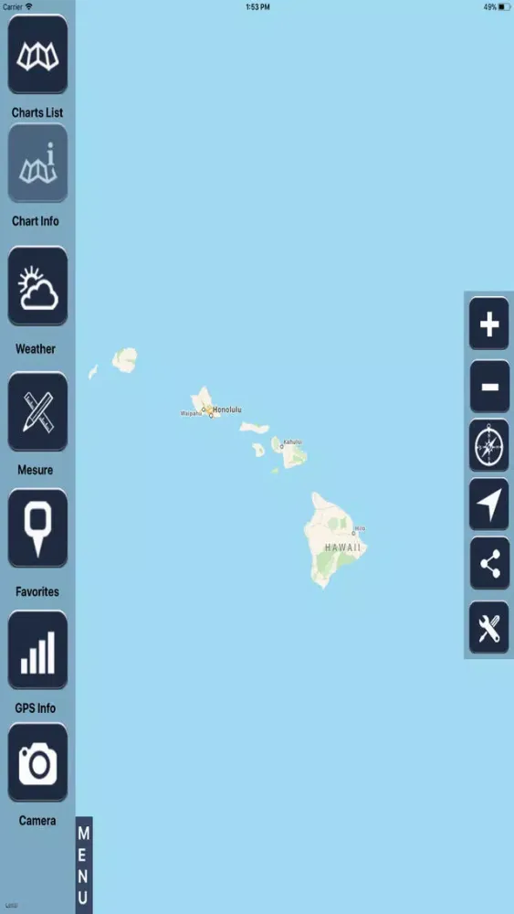 Zrzuty ekranu Hawaii Raster Maps