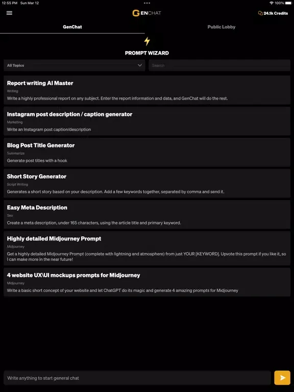 صور GenChat - Powerful AI Chatbot iPad 