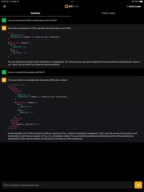 صور GenChat - Powerful AI Chatbot iPad 