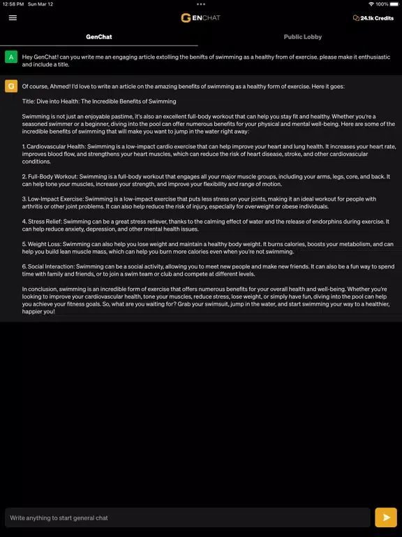 صور GenChat - Powerful AI Chatbot iPad 