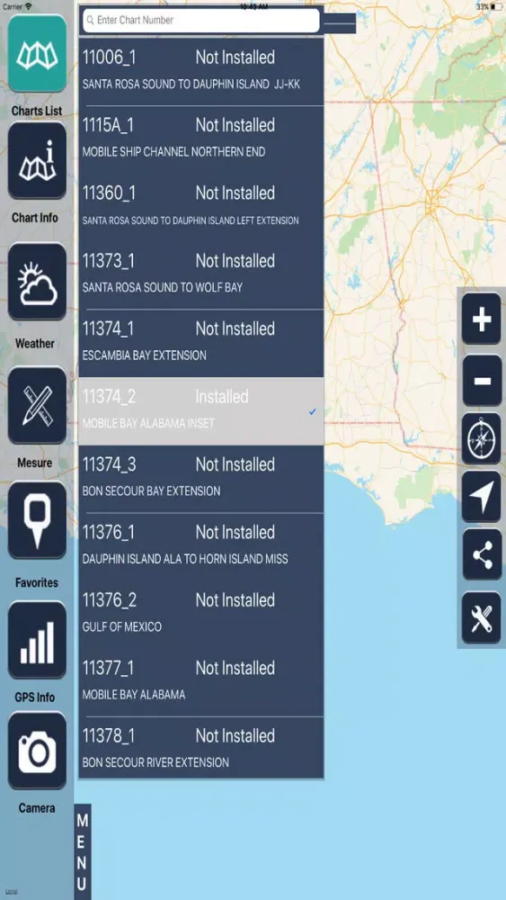 Tangkapan skrin Alabama Raster Maps