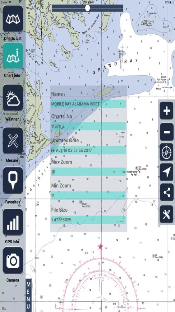 Tangkapan skrin Alabama Raster Maps