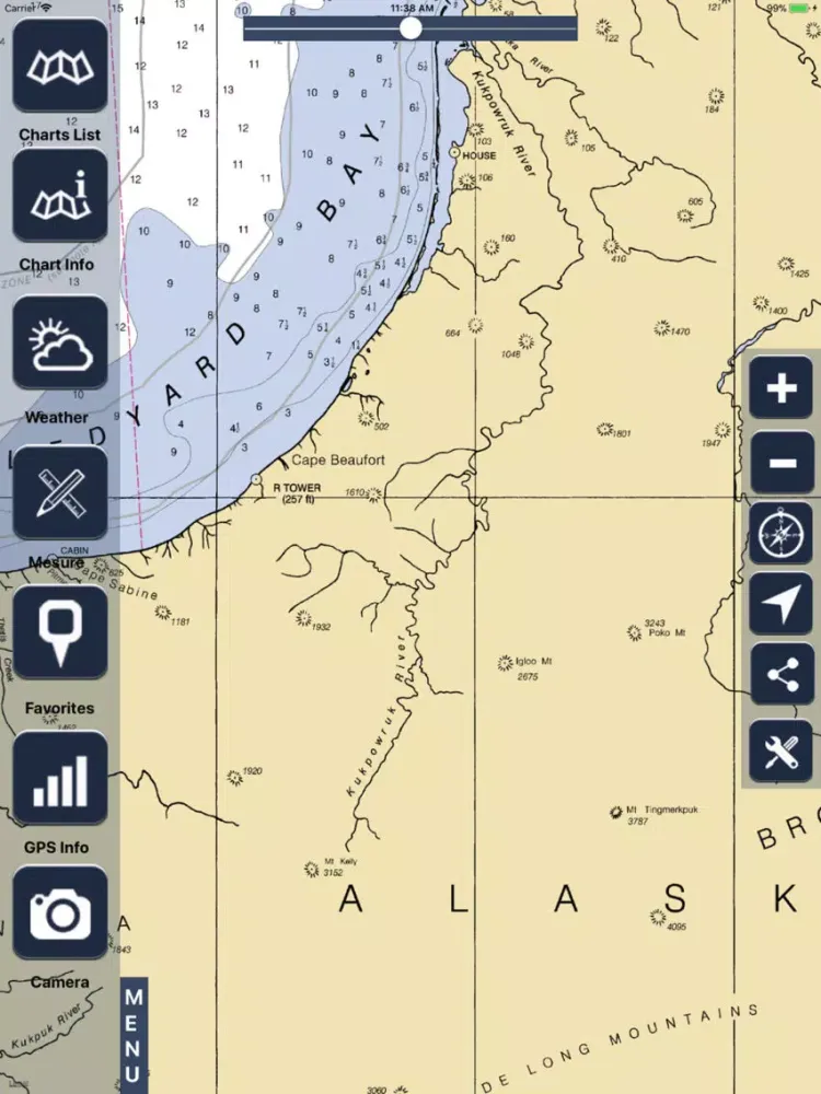 Zrzuty ekranu Alaska Raster Maps iPad 