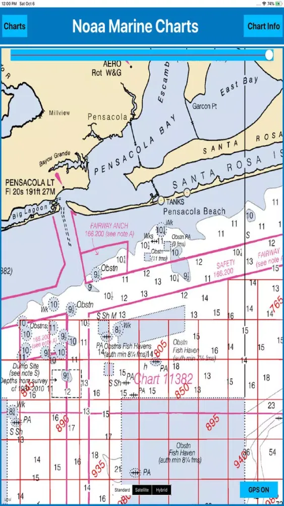 ภาพหน้าจอของ USA Marine Charts NOAA MGR