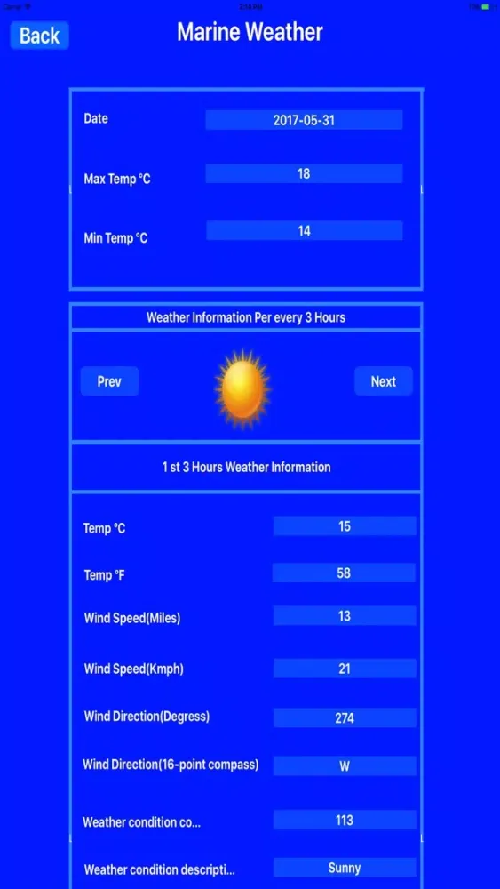 Marine Weather Conditions应用截图