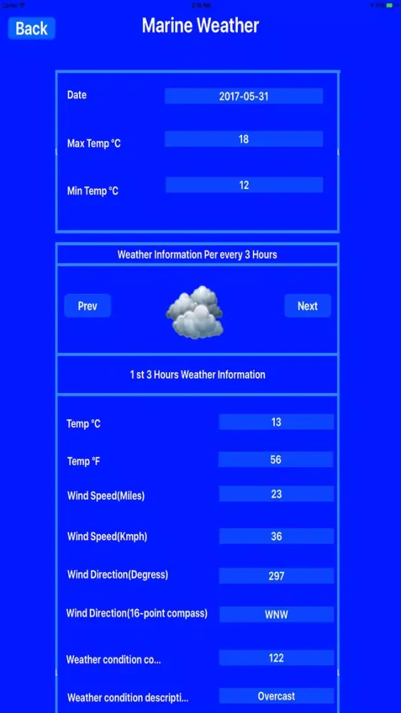 Marine Weather Conditions应用截图
