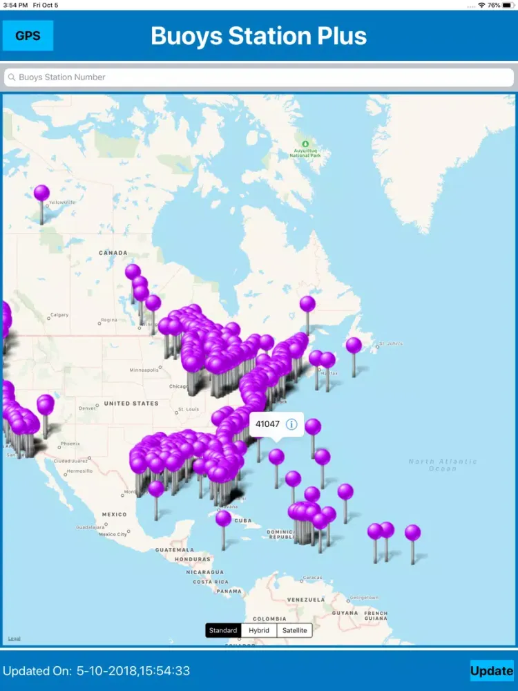 Noaa Buoys Stations MGR iPad  Screenshots