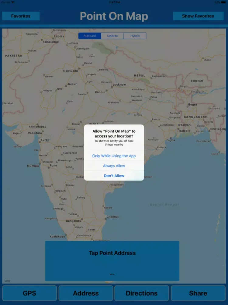 Point on Map MGR iPad  سکرین شاٹس