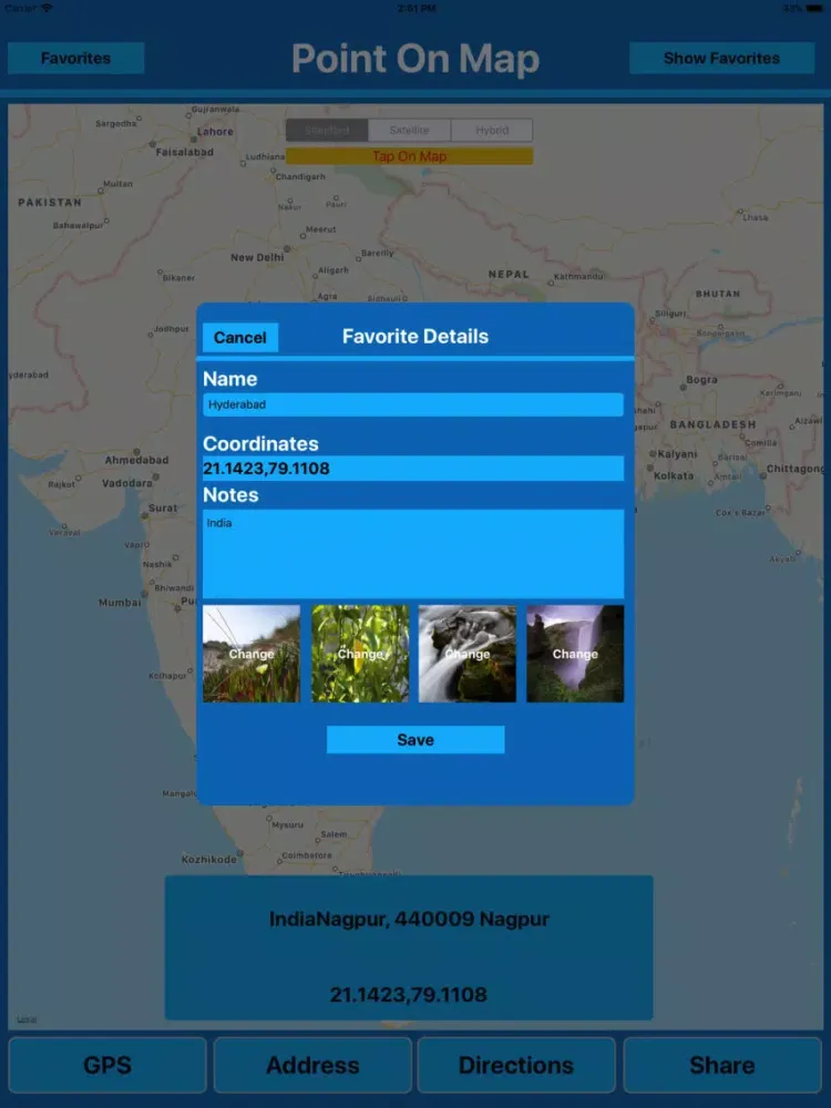 Point on Map MGR iPad  سکرین شاٹس