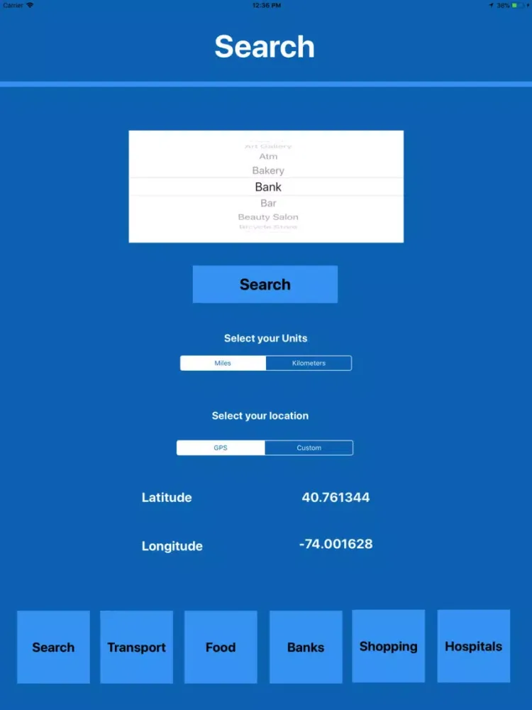 Capturas de pantalla de Local POI Search MGR iPad 
