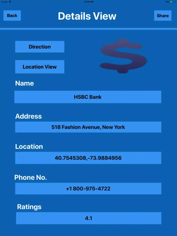 Capturas de pantalla de Local POI Search MGR iPad 