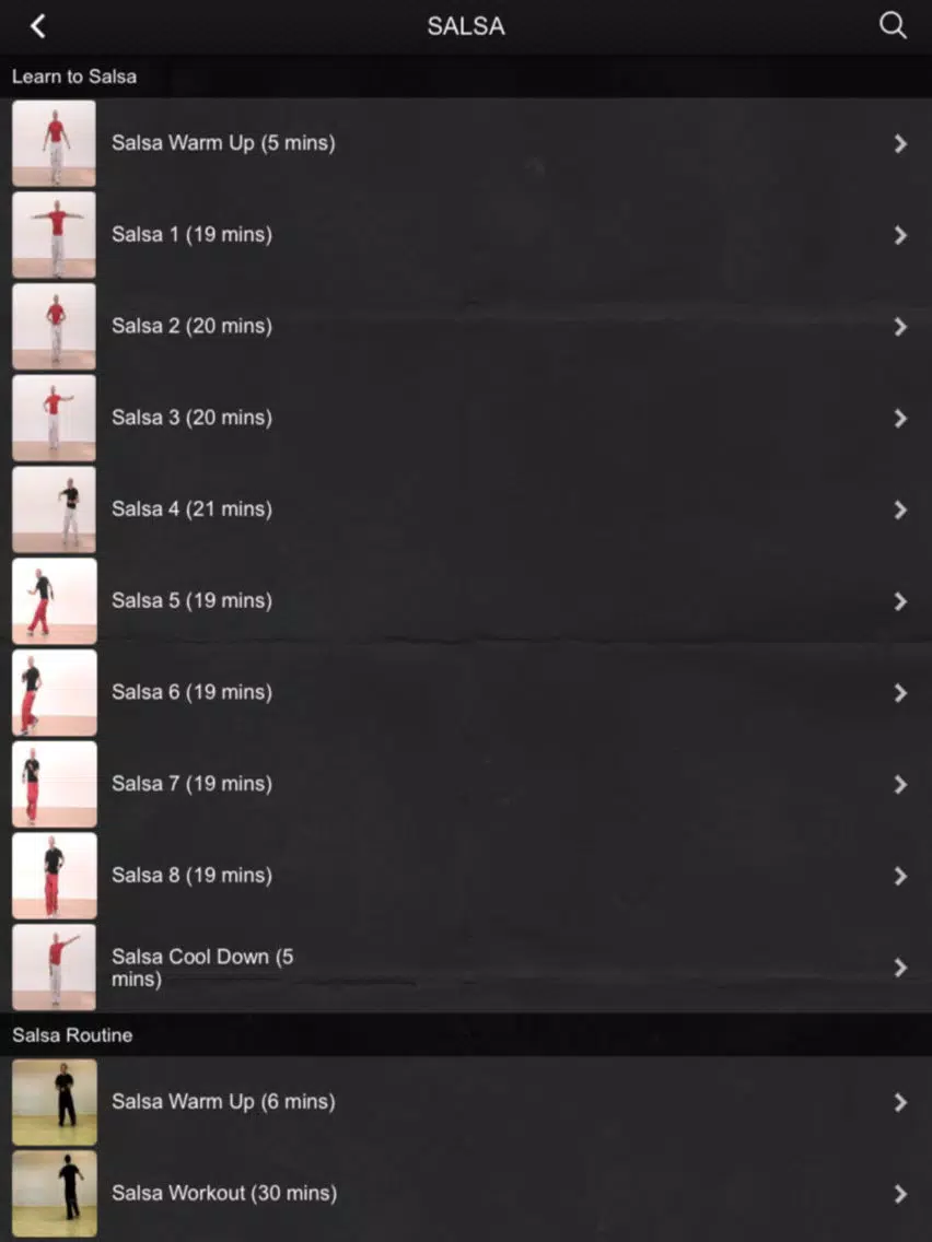 Salsa Dance Fitness Workouts iPad  Screenshots