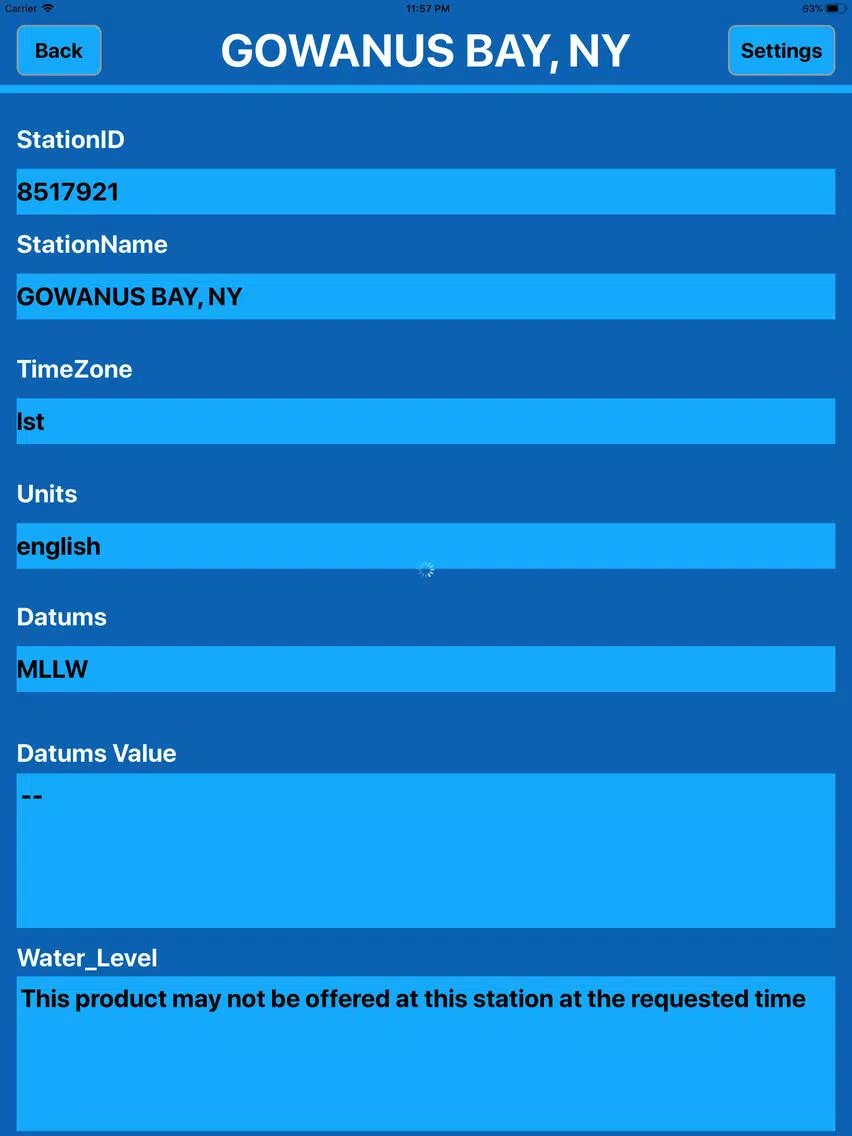 Zrzuty ekranu Tide Stations of USA MGR iPad 
