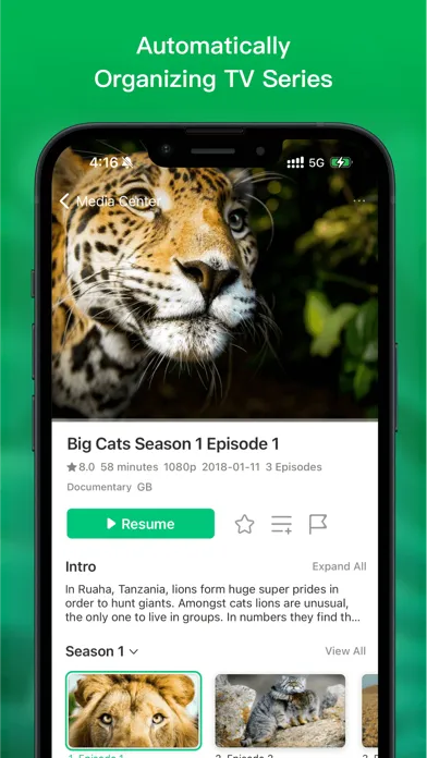 Capturas de tela do VidHub -Video Library & Player