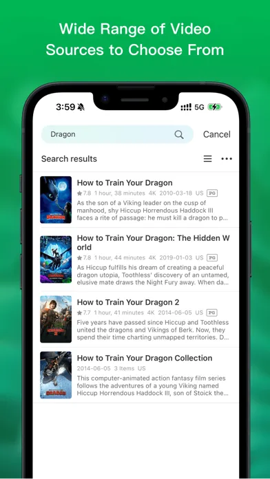 Capturas de tela do VidHub -Video Library & Player