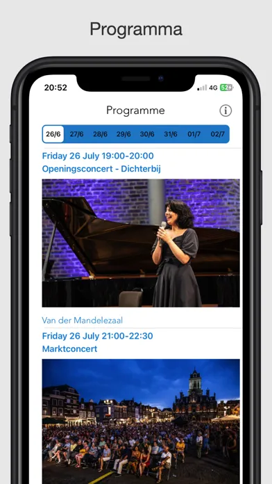 Zrzuty ekranu Delft Chamber Music Festival