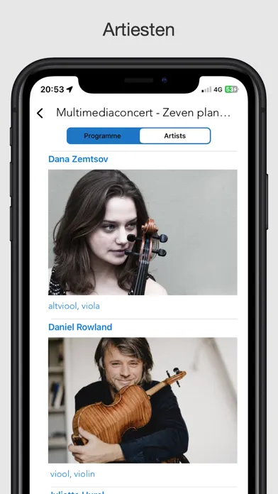 Zrzuty ekranu Delft Chamber Music Festival