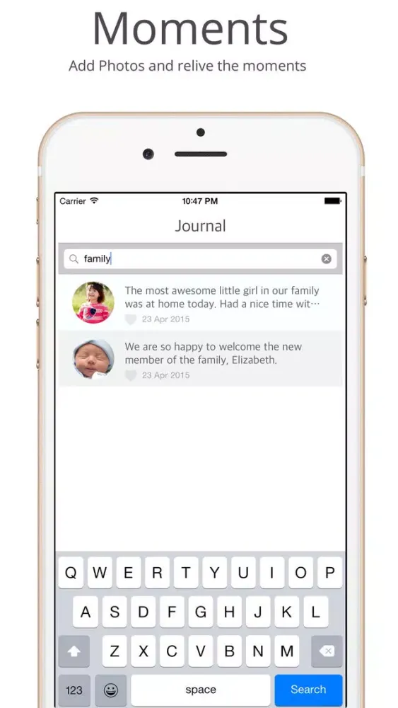 Journal - Capture life as it happens سکرین شاٹس
