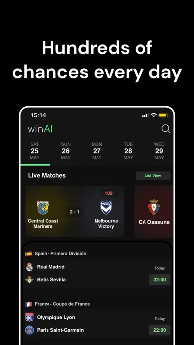 WinAI: Football Betting Tips Screenshots