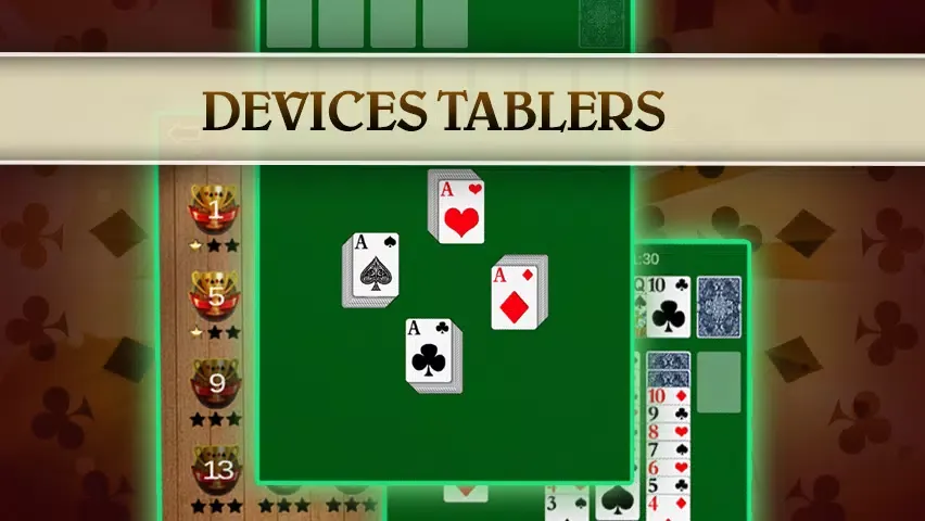 Capturas de tela do Solitaire
