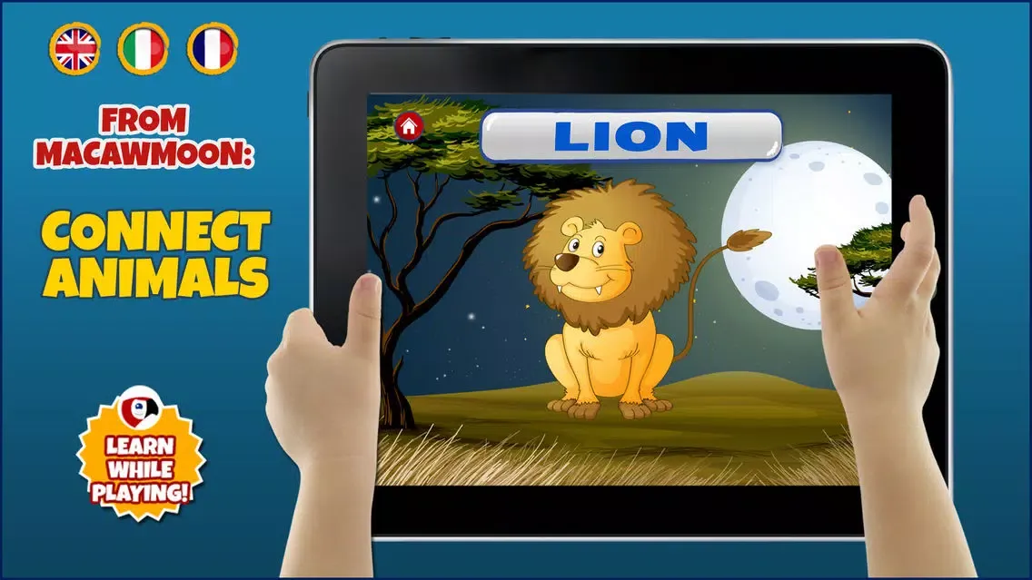 Capturas de tela do Discovery the animals - counting with interactive fauna zoo ocean wild - Macaw Moon
