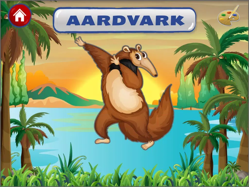 Preschool animals Jungle Shape and color puzzles for toddlers and kids - Learning educational games to teach alphabet and letters songs, macthing and memory - Macaw Moon iPad  スクリーンショット