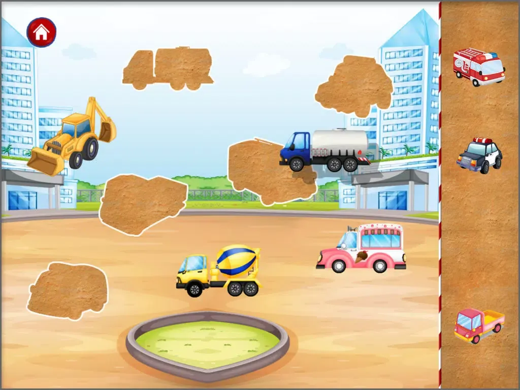 Zrzuty ekranu Kids Car, Trucks and Vehicles - Puzzles for Todddler - Macaw Moon iPad 