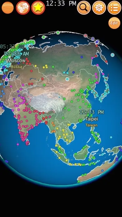Clocks of Cities on Terra سکرین شاٹس