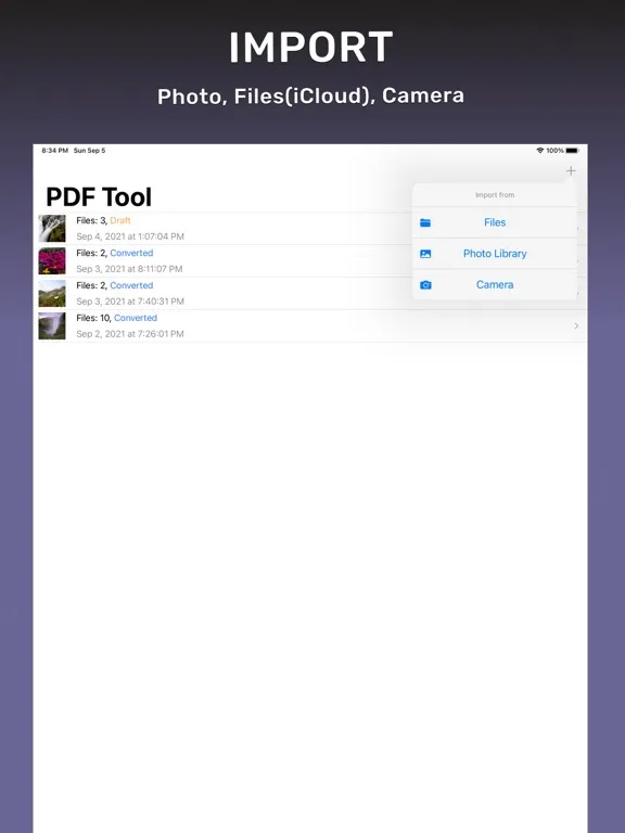PDF Pages: Add, Delete, Export iPad 스크린샷